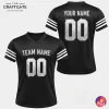 Stealth Black Glitter Football Jersey - Custom Name & Number