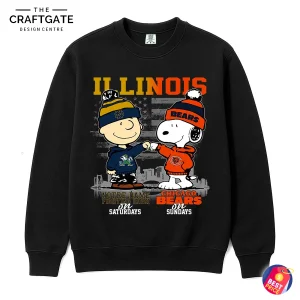 Snoopy and Charlie Brown Illinois Football Fan T-Shirt