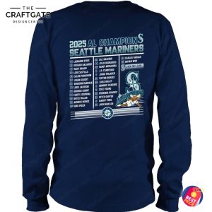 2025 World Series Seattle Mariners 2 Side T-Shirt