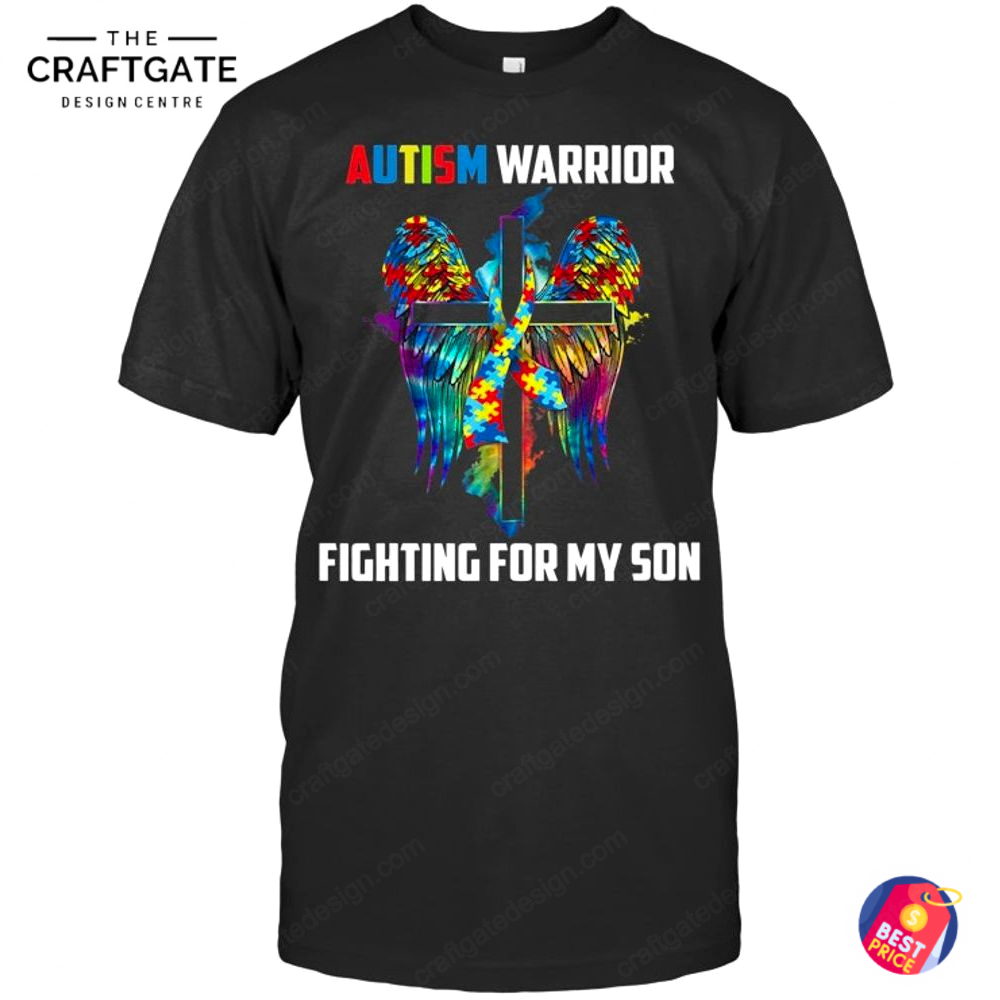 autism-warrior-fighting-for-my-son-t-shirt-1.jpg Autism Warrior Fighting For My Son T Shirt 1