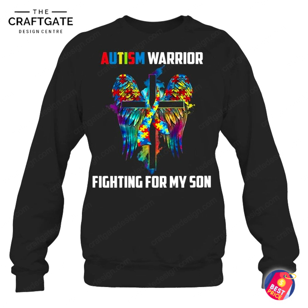 autism-warrior-fighting-for-my-son-t-shirt-5.jpg Autism Warrior Fighting For My Son T Shirt 5