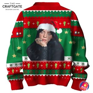 Billie Eilish Happy Holiday Christmas Ugly Sweater