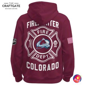 Colorado Avalanche Firefighter Hoodie Editions Limited Hoodie