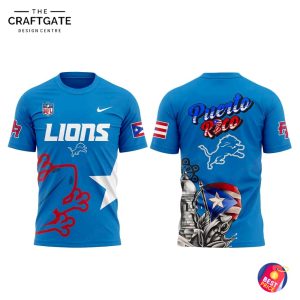 Detroit Lions 2025 Puerto Rico Hoodie