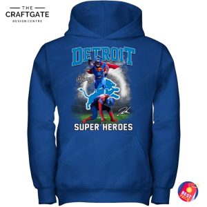 Detroit Lions 2025 Super Heroes T-Shirt