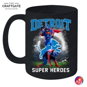 Detroit Lions 2025 Super Heroes T-Shirt