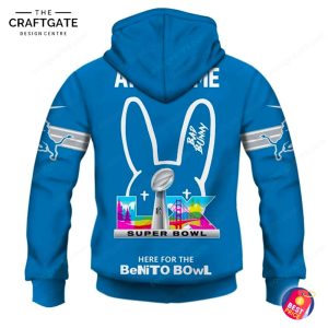 Detroit Lions x Bad Bunny 2026 Super Bowl Hoodie