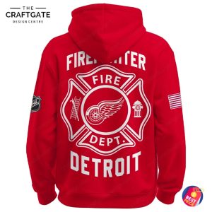 Detroit Red Wings x Firefighter Night 2025 Hoodie