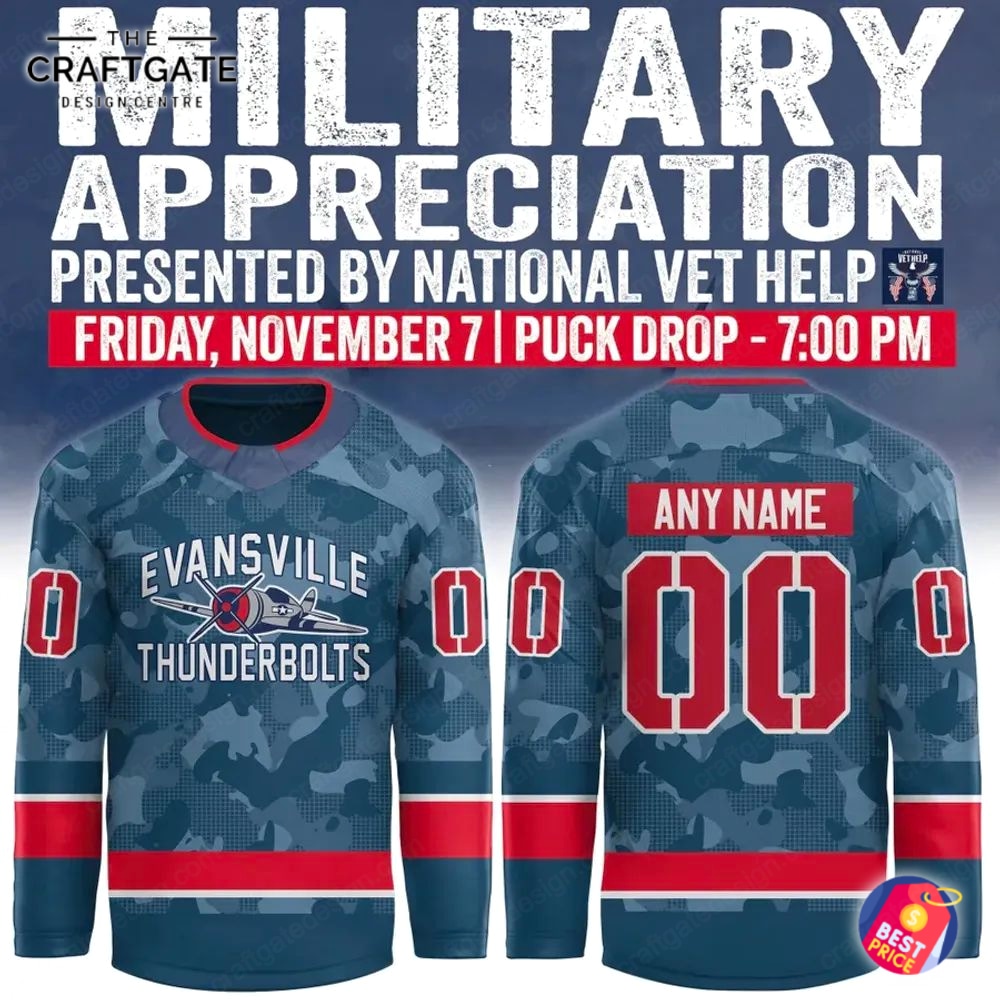evansville-thunderbolts-2025-military-night-new-hockey-jersey-1.jpg Evansville Thunderbolts 2025 Military Night New Hockey Jersey 1