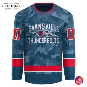 Evansville Thunderbolts 2025 Military Night New Hockey Jersey