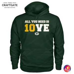 Green Bay Packers All You Need Is LOVE T-Shirt