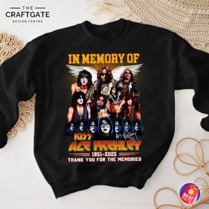 In Memory Of Kiss Ale Frehley 1951-2025 T-Shirt