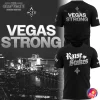 Promotional collage showing the front and back of the Las Vegas Acers t-shirt against a black and white Las Vegas city backdrop.