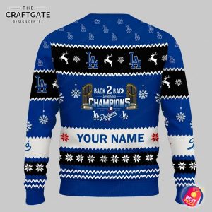 Los Angeles Dodgers 2025 World Series Ugly Sweater