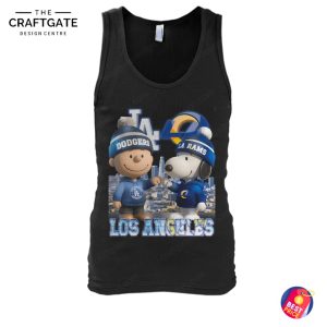 Los Angeles Dodgers And Los Angeles Rams x Charlie Brown And Snoopy T-Shirt