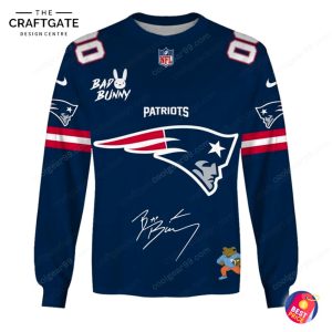 New England Patriots x Bad Bunny 2026 Super Bowl Hoodie
