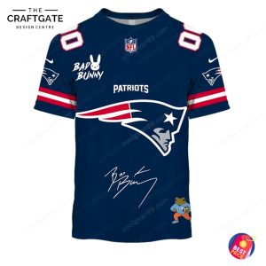 New England Patriots x Bad Bunny 2026 Super Bowl Hoodie