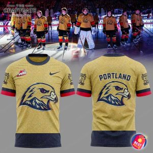 Portland Winterhawks 50th Golden Hoodie