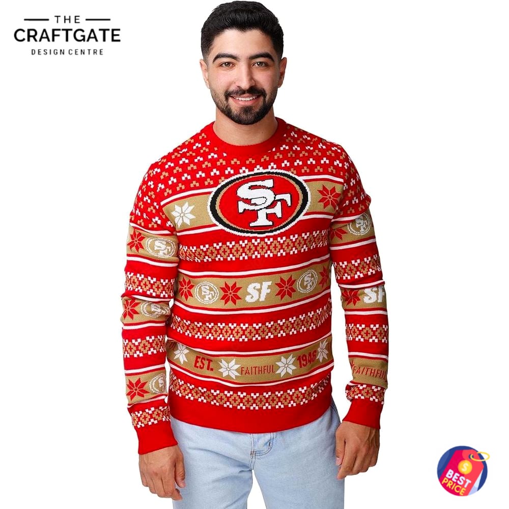 san-francisco-49ers-ugly-christmas-2025-sweater-2.jpg San Francisco 49ers Ugly Christmas 2025 Sweater 2