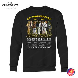 Star Wars 48th Anniversary Thank You For Memories T-Shirt