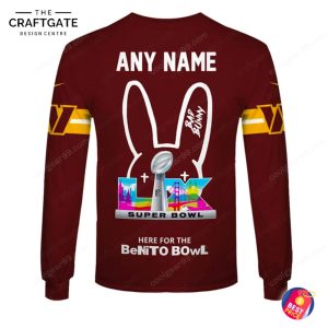 Washington Commanders x Bad Bunny 2026 Super Bowl Hoodie