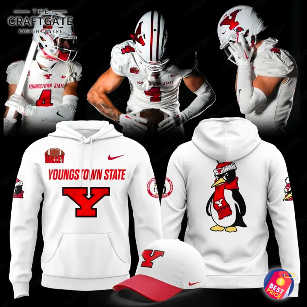 youngstown-state-penguins-white-hoodie-1.jpg Youngstown State Penguins White Hoodie 1