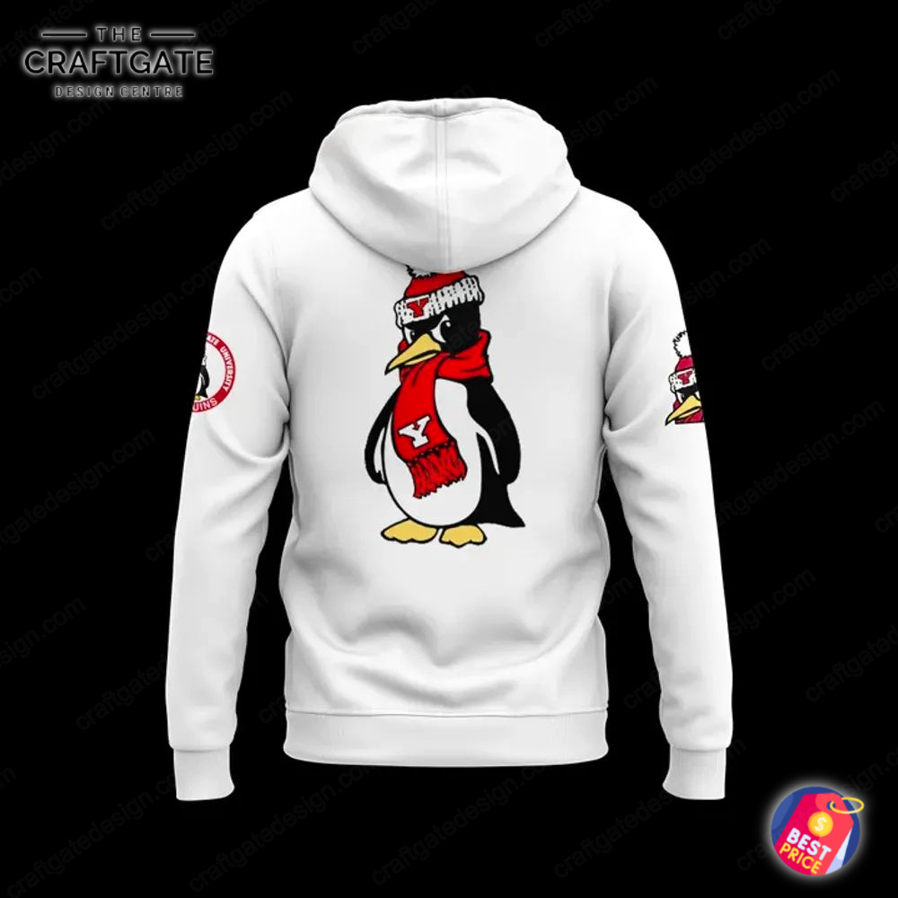 youngstown-state-penguins-white-hoodie-3.jpg Youngstown State Penguins White Hoodie 3