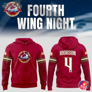 Colorado Avalanche x Riorson Fourth Wing Night Hoodie
