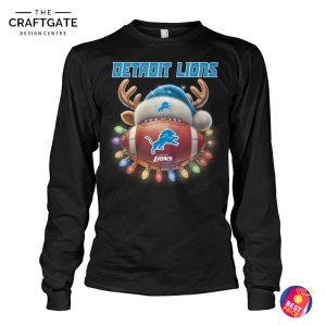 Detroit Lions Merry Christmas T-Shirt