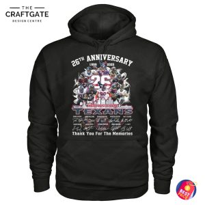 Houston Texans 26th Anniversary Thank You For The Memories T-Shirt