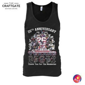 Houston Texans 26th Anniversary Thank You For The Memories T-Shirt