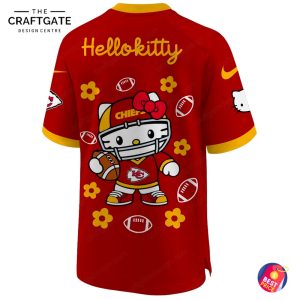 Kansas City Chiefs 2025 Hello Kitty Football Jersey