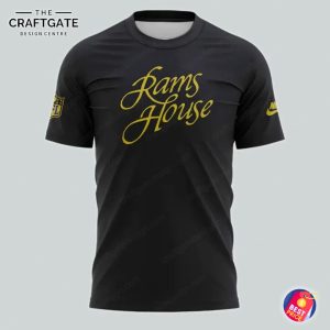 Los Angeles Rams Black Version With Gold Thread Hoodie