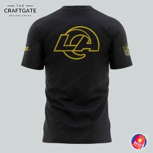 Los Angeles Rams Black Version With Gold Thread Hoodie