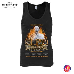 Megadeth 43 Years Thank You For The Memories T-Shirt