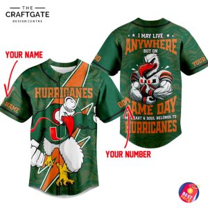 Miami Hurricanes 2025 Game Day Baseball Jersey