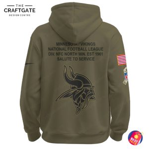 Minnesota Vikings Salute To Service Hoodie