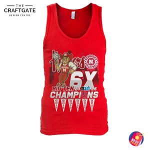 Nebraska Cornhuskers 6X Big Ten 20 Big-25 T-Shirt