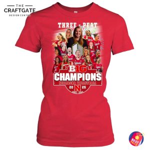 Nebraska Cornhuskers Three Peat Big Champions T-Shirt