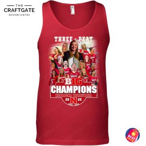 Nebraska Cornhuskers Three Peat Big Champions T-Shirt