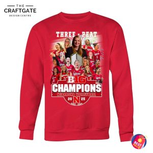 Nebraska Cornhuskers Three Peat Big Champions T-Shirt