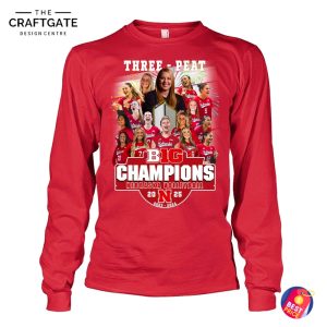 Nebraska Cornhuskers Three Peat Big Champions T-Shirt
