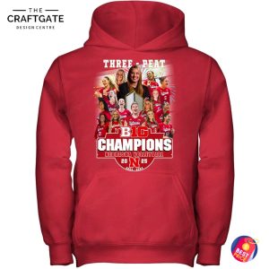 Nebraska Cornhuskers Three Peat Big Champions T-Shirt
