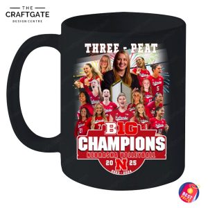 Nebraska Cornhuskers Three Peat Big Champions T-Shirt
