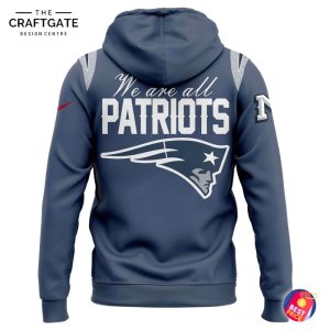 New England Patriots 2025 Storm Blue Hoodie