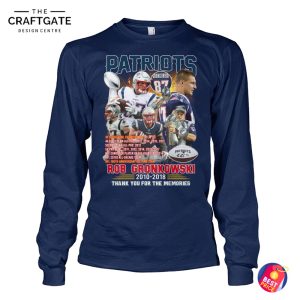 New England Patriots Rob Gronkowski Thank You For The Memories 2D T-Shirt