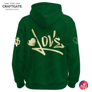 Notre Dame Fighting Irish Love Is In The Air Hoodie