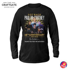 Paul McCartney 68th Anniversary Thank You For The Memories T-Shirt