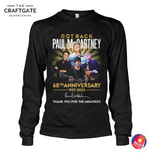 Paul McCartney 68th Anniversary Thank You For The Memories T-Shirt