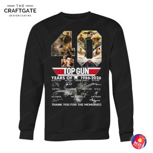 Top Gun 1986-2026 Thank You For The Memories T-Shirt